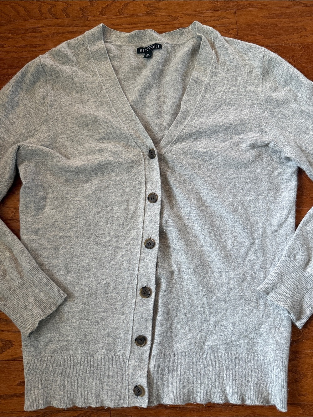 J. Crew gray wool blend cardigan